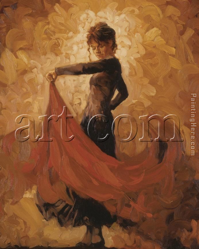 Flamenco I painting - Mark Spain Flamenco I art painting